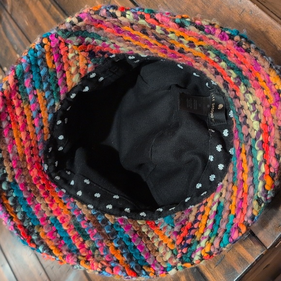 Lele Sadoughi Sweater Knit Bucket Hat Desert Rainbow - Picture 5 of 6